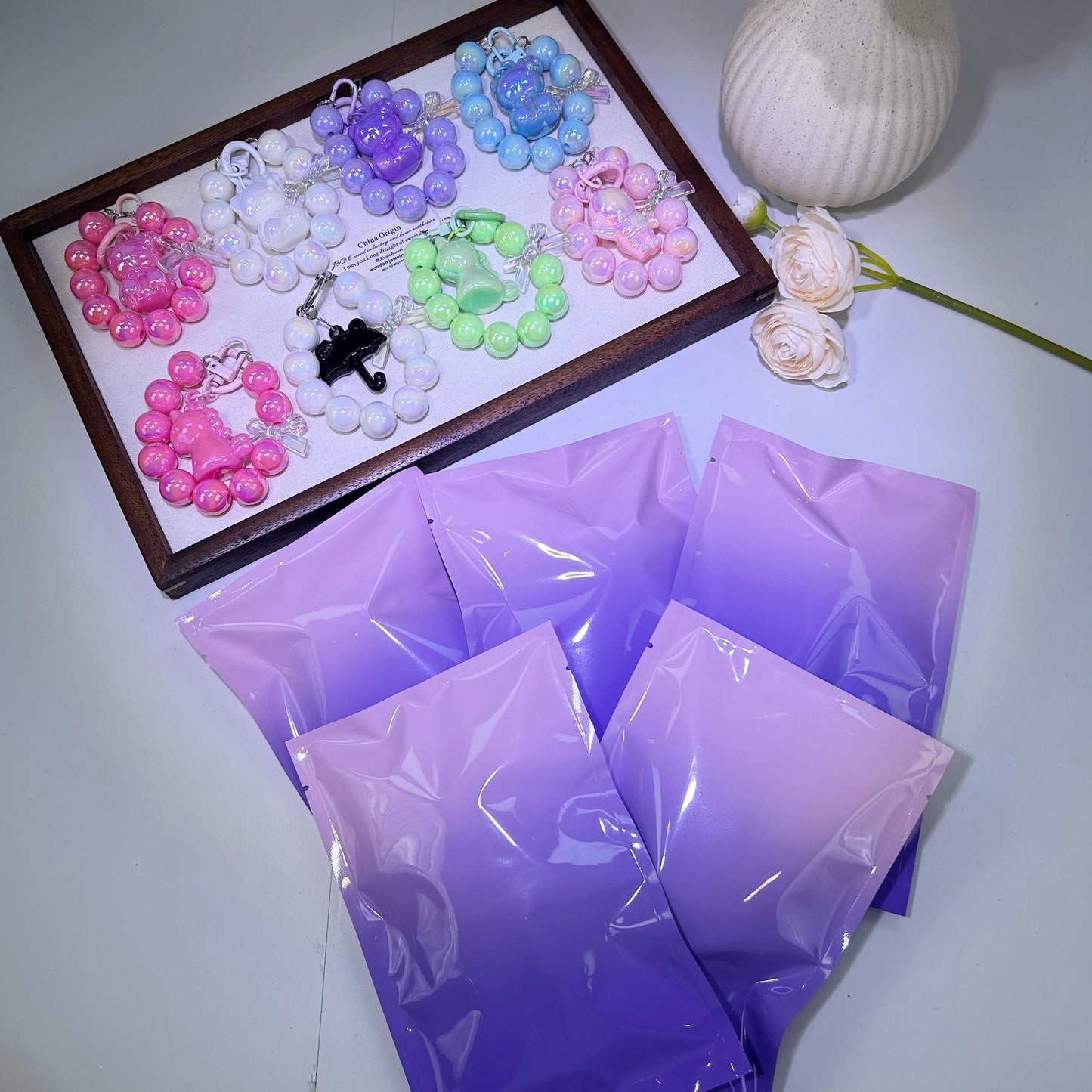 Fashion Mobile Phone Chain & Bag Pendant Lucky Bag-Open in Live